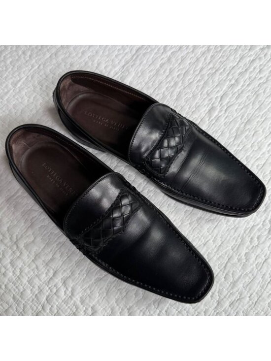 Bottega Veneta Intrecciato Leather Loafer 36 1 2 23.5 cm Black